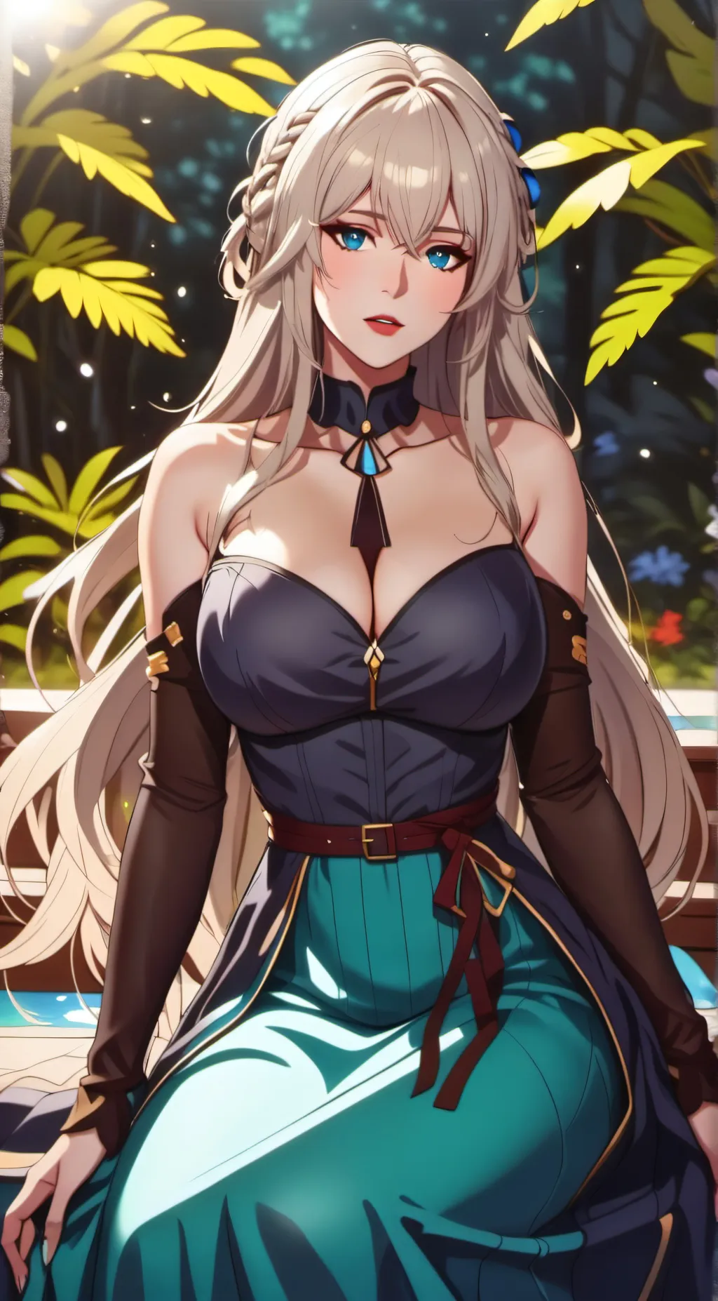 ai character: Ashley  background