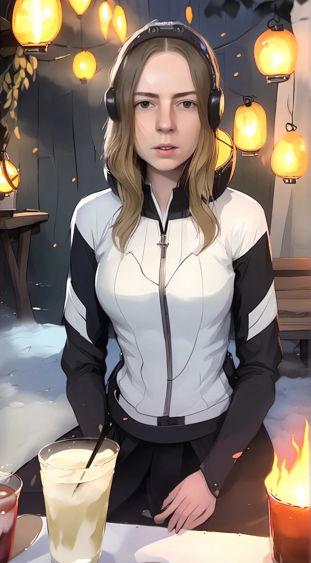 ai character: EliseEcklund background