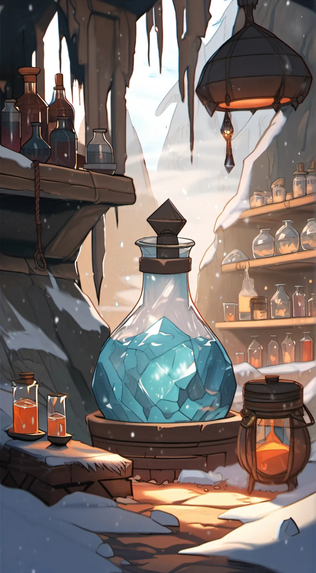 ai character: Mammoth potion  background