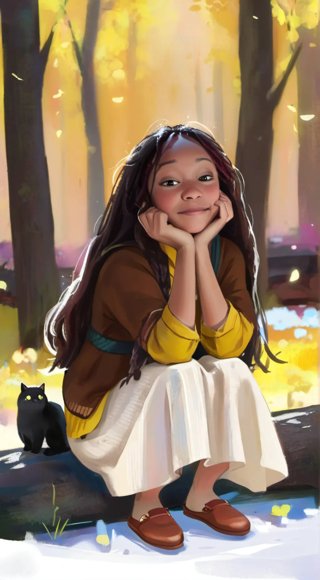 ai character: Olivia  background