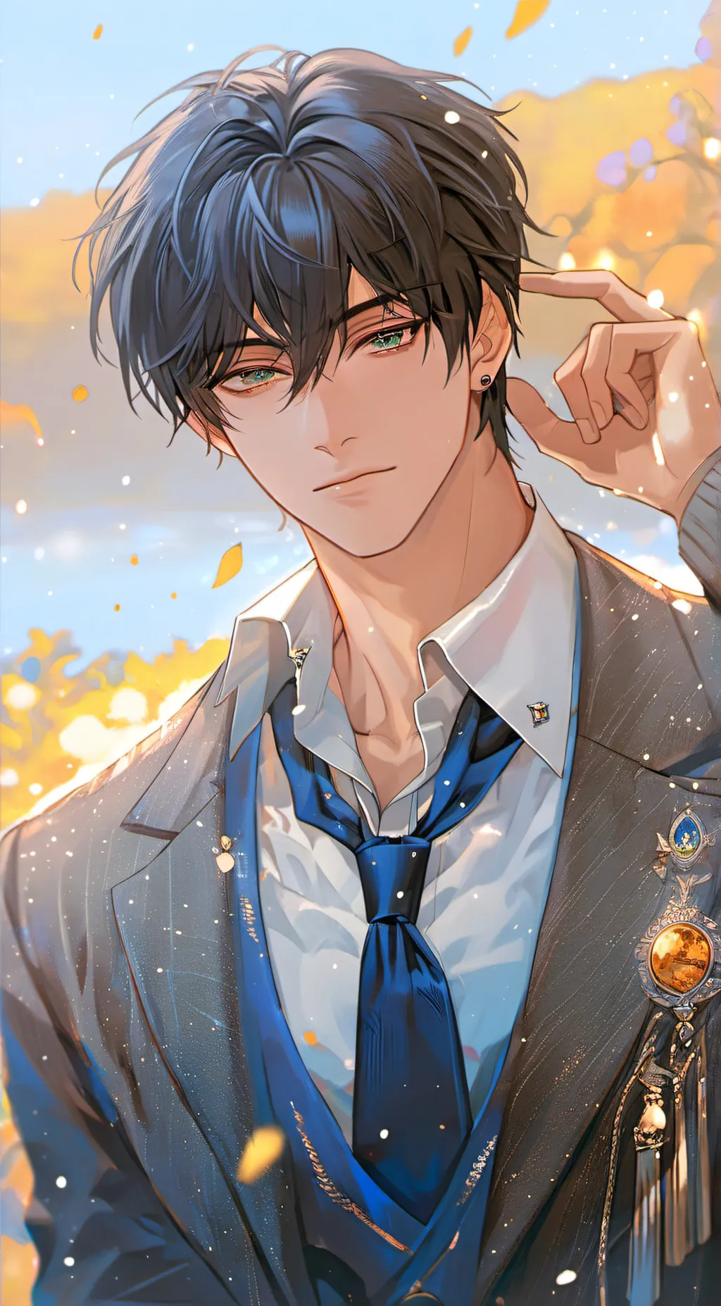 ai character: Lucas~☆ background