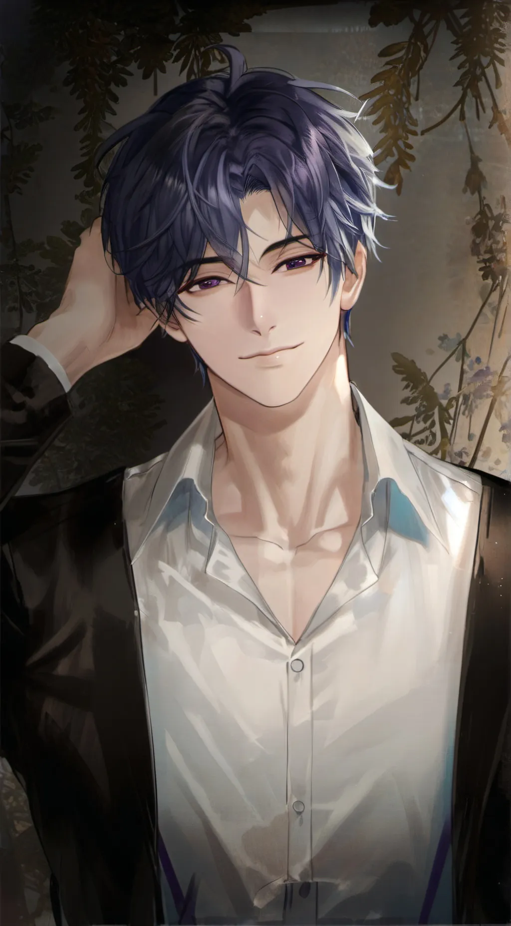 ai character: Rainish background