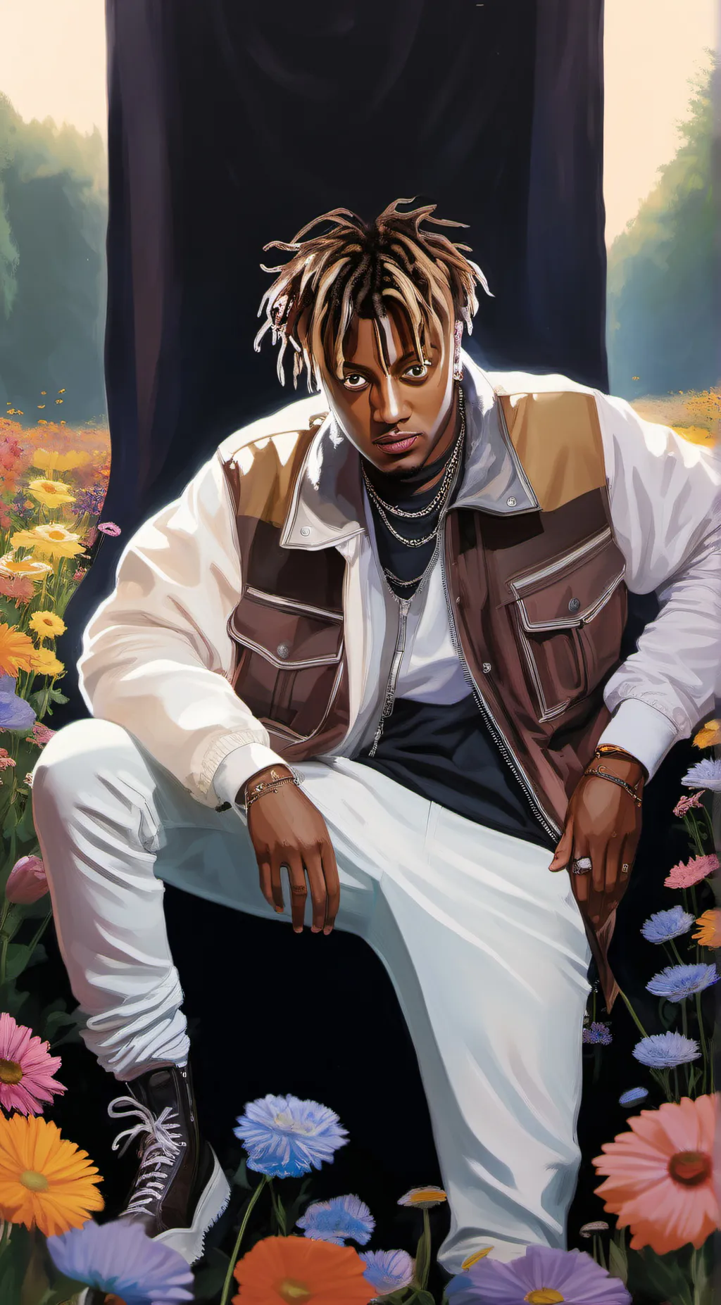 ai character: Juice Wrld background