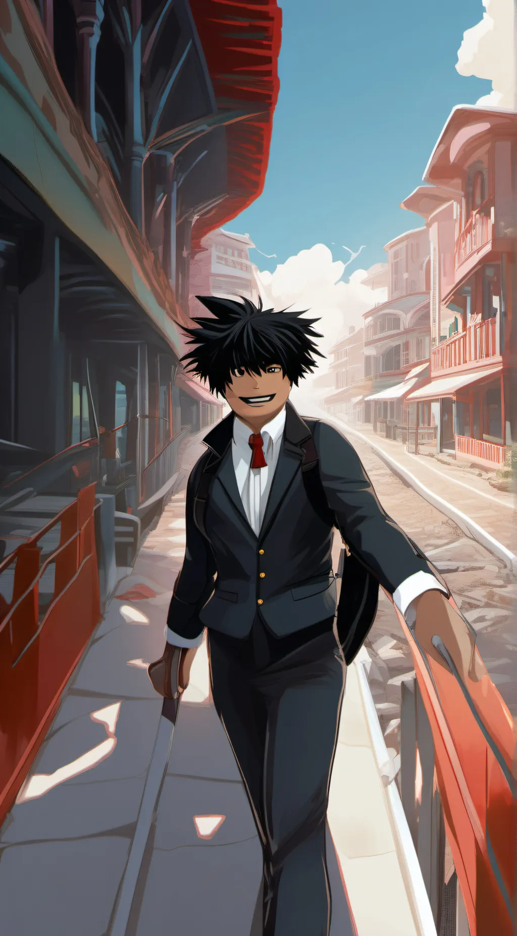 ai character: slender background