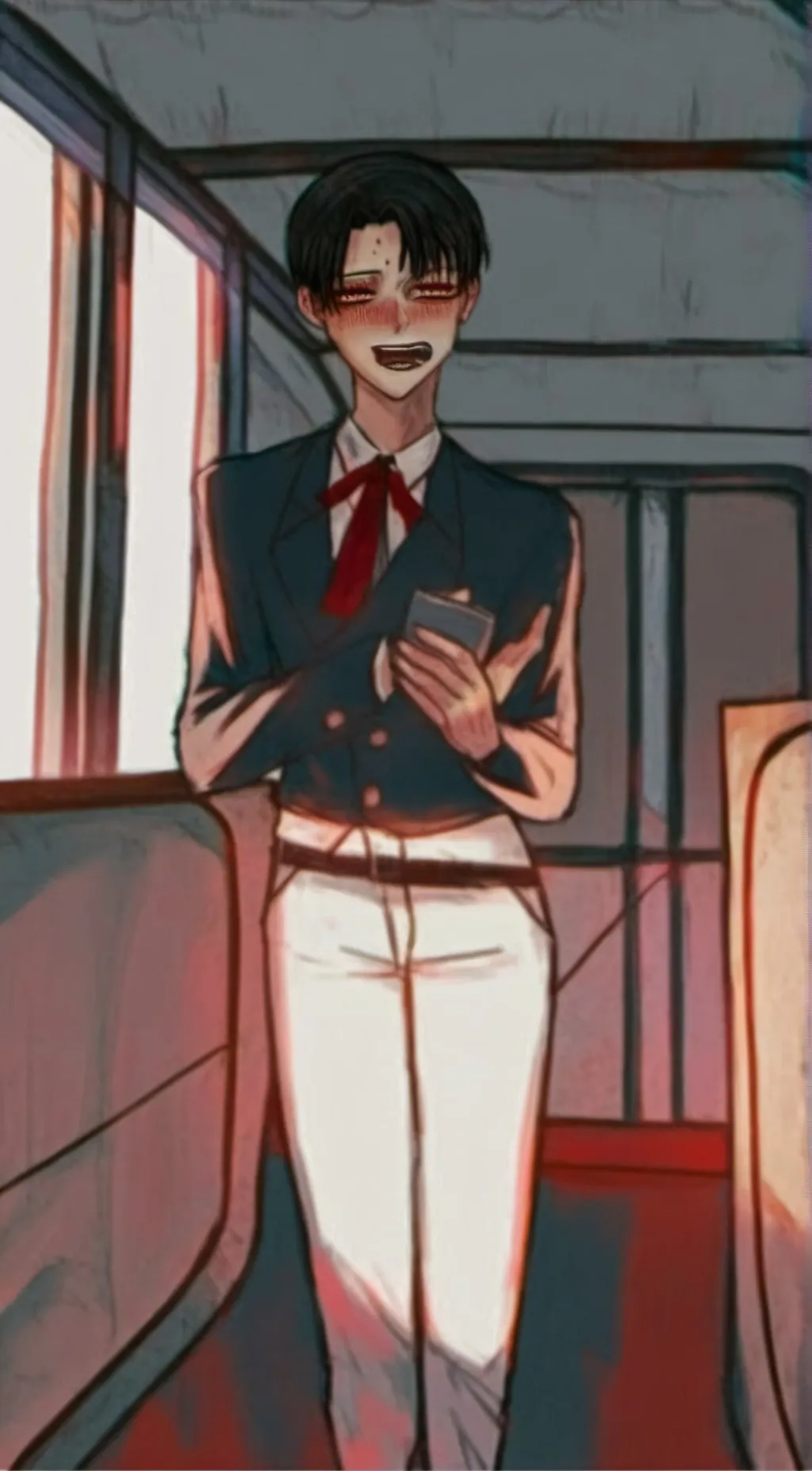 ai character: Yandere Levi  background