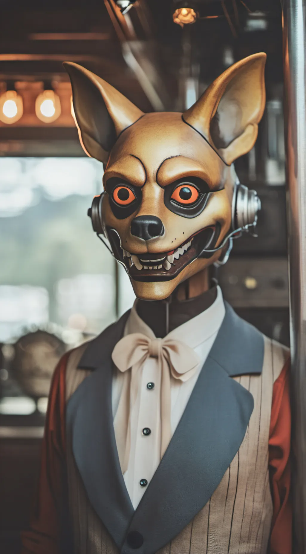 ai character: Spring dog background