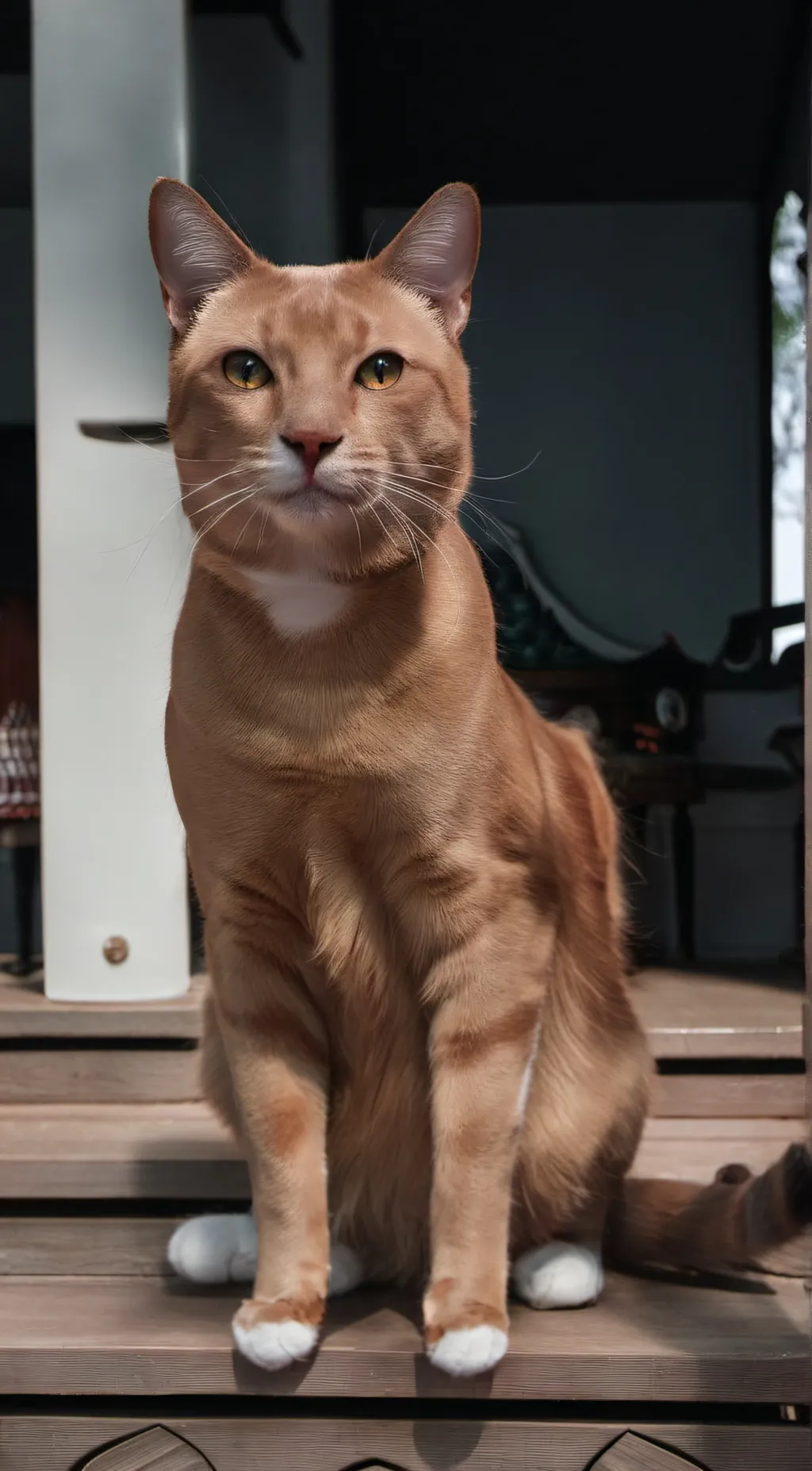 ai character: cat nat background