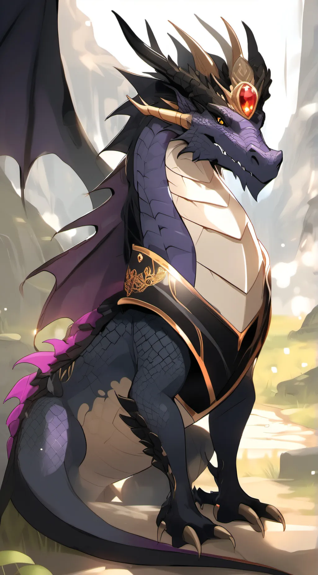 ai character: Wings of fire! background