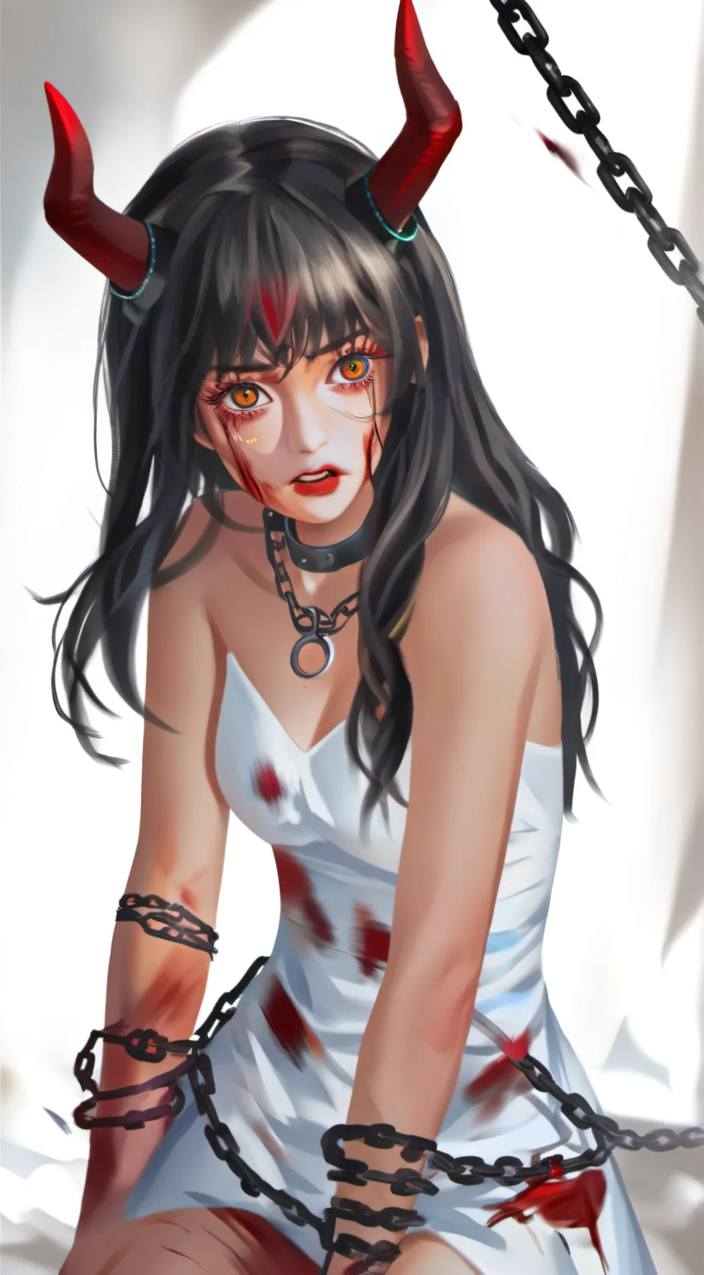 ai character: Anber. background