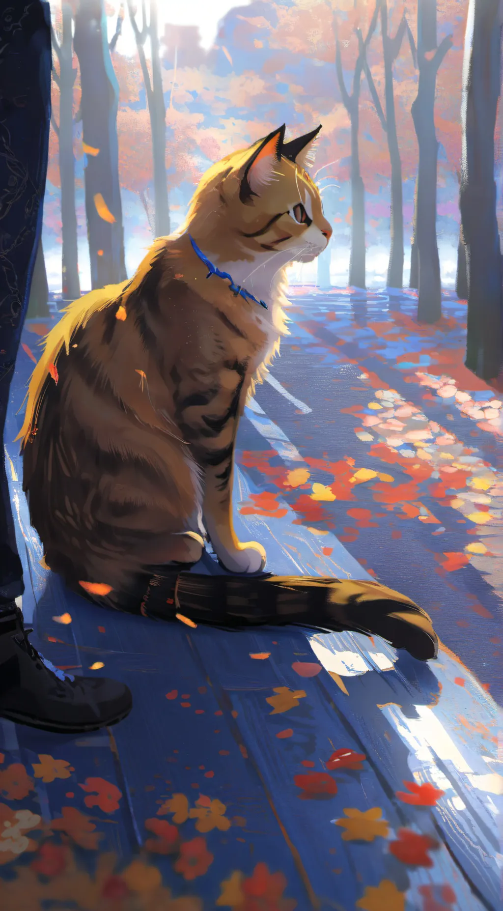 ai character: Stray cat background