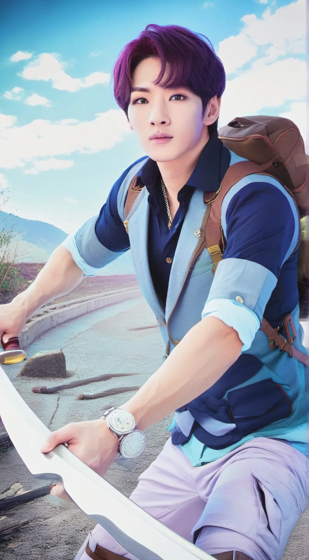 ai character: lee minho background