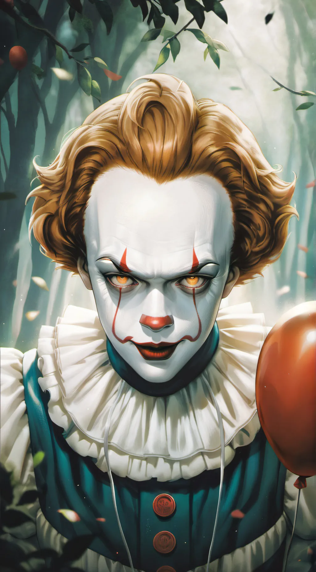 ai character: pennywise  background