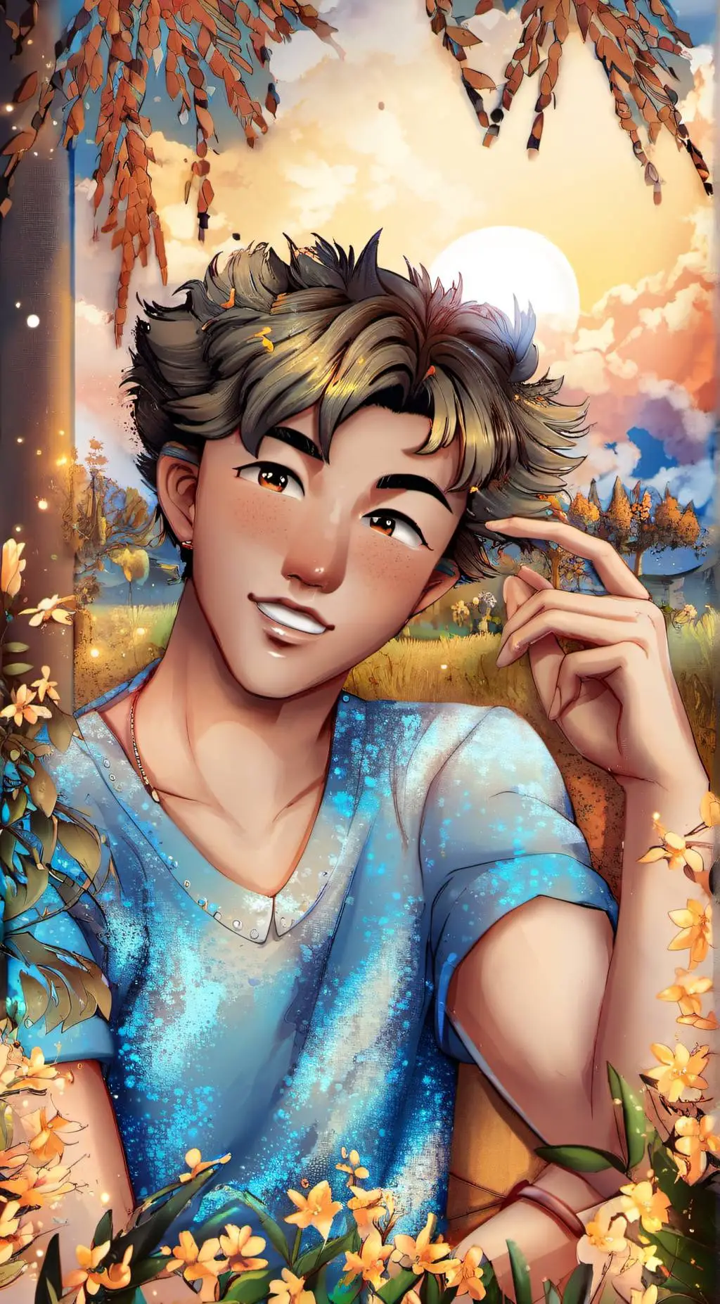 ai character: 4Town  background