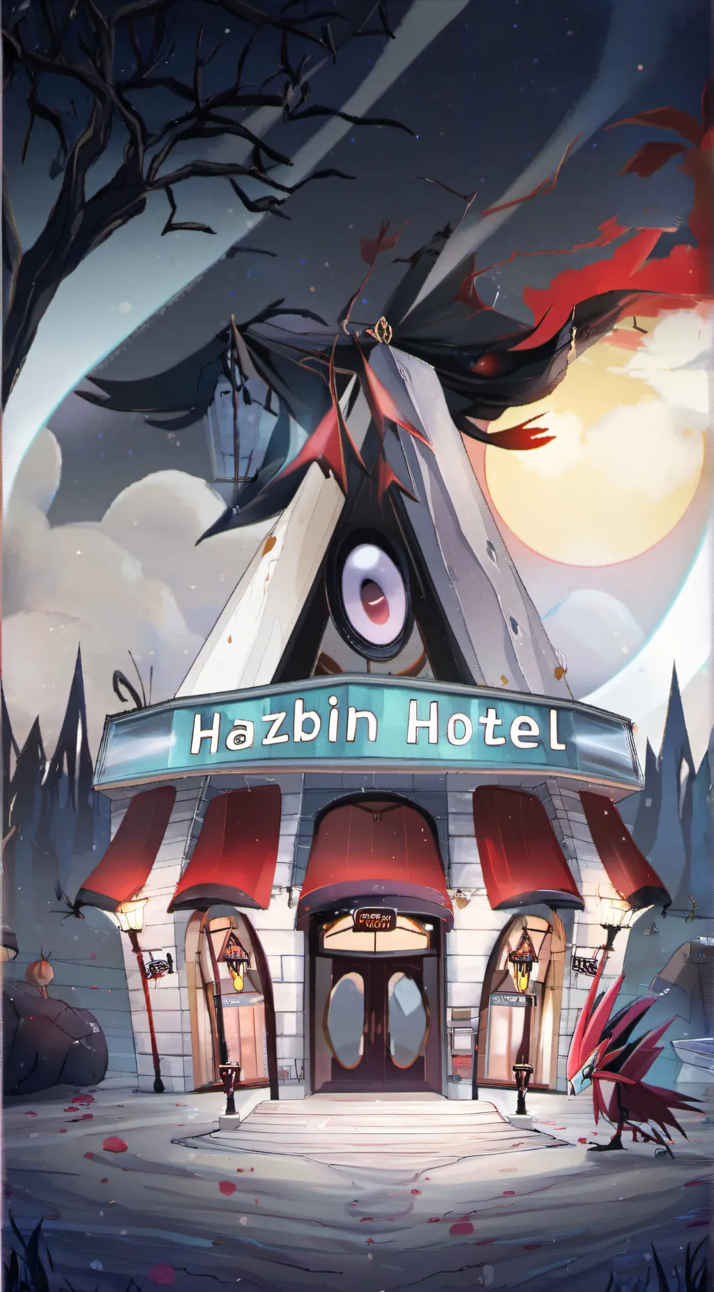 ai character: Hazbin Hotel background