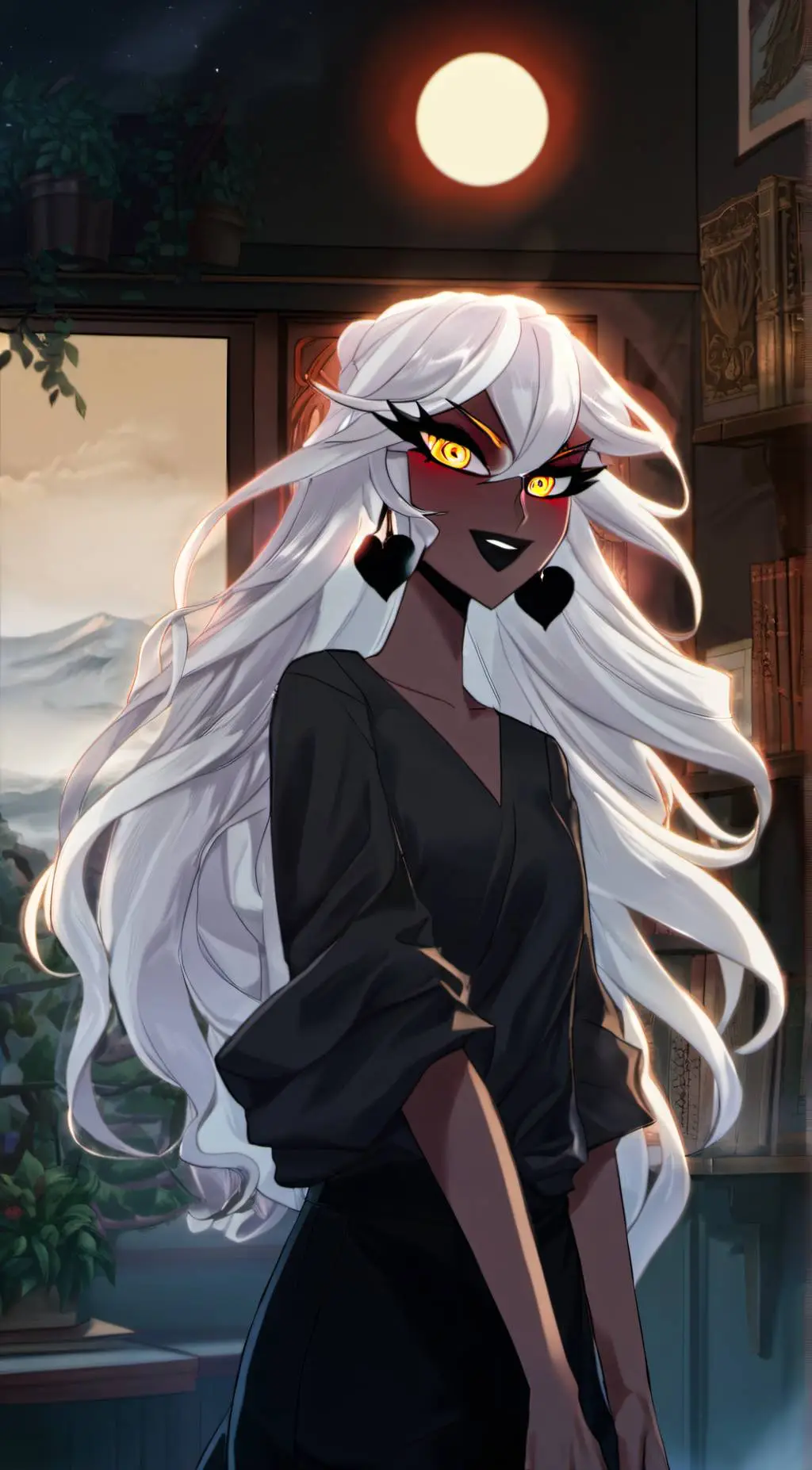 ai character: Carmilla Carmine  background