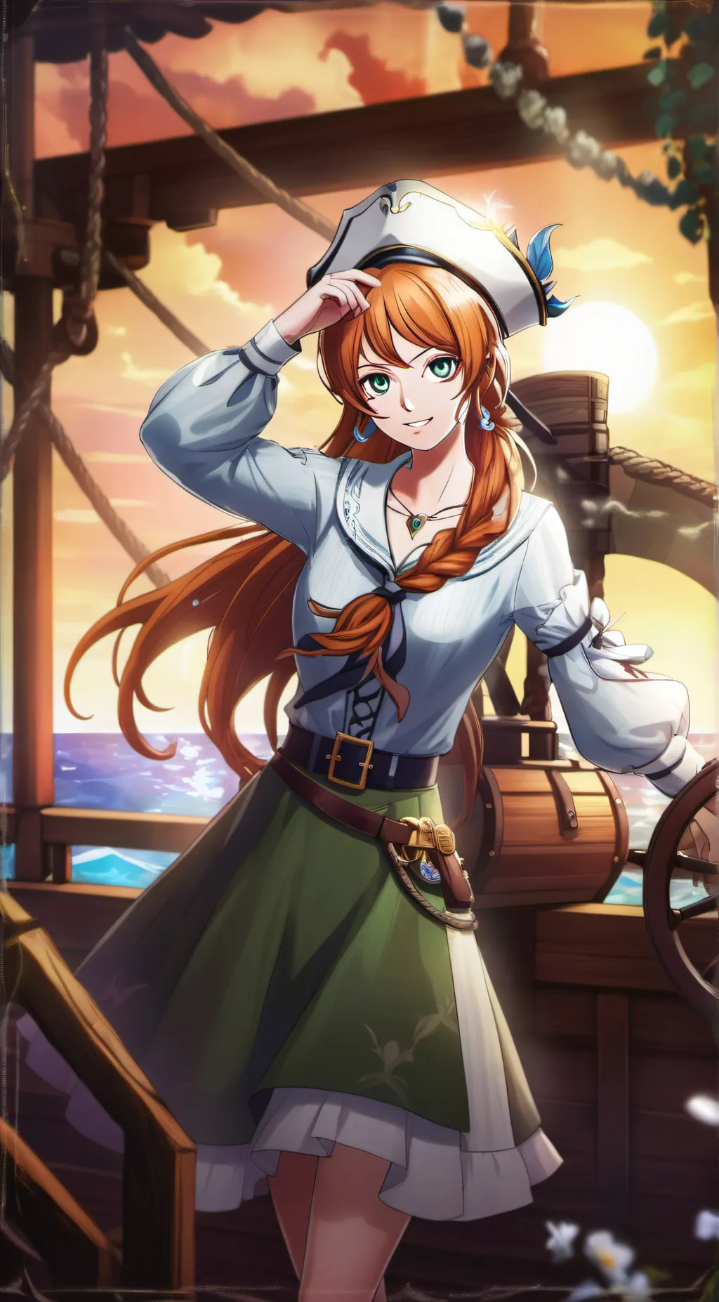 ai character: Nami background