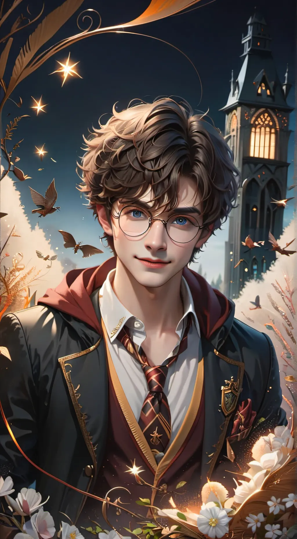ai character: Harry Potter🔥🔥🔥🍆🍆🍆 background