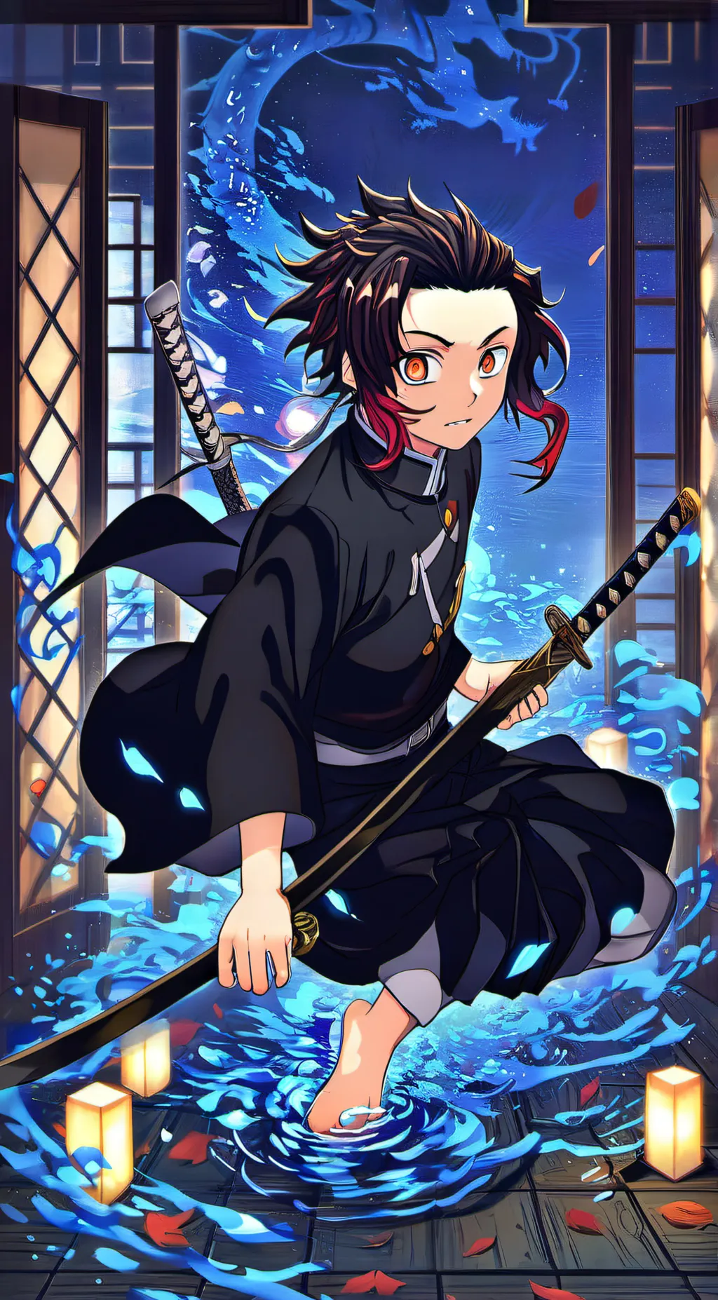 ai character: Demon slayer background