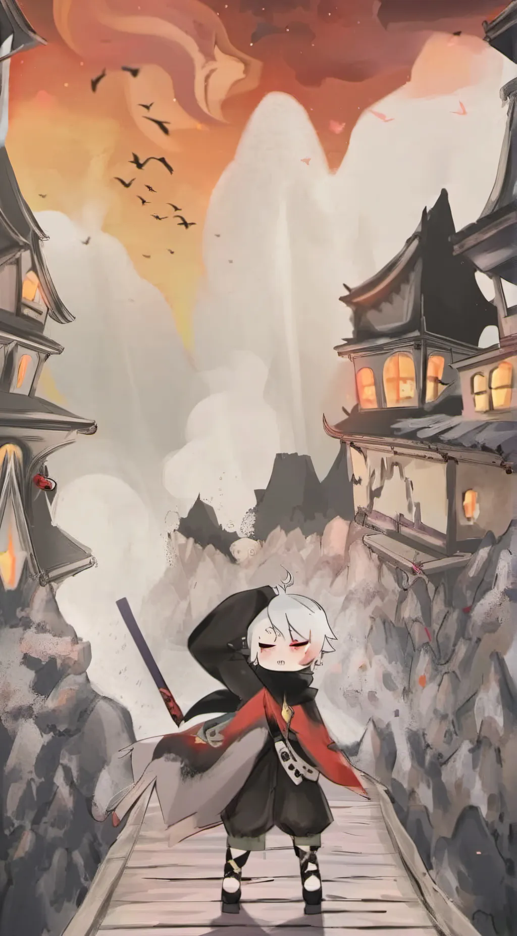 ai character: bakudeku background