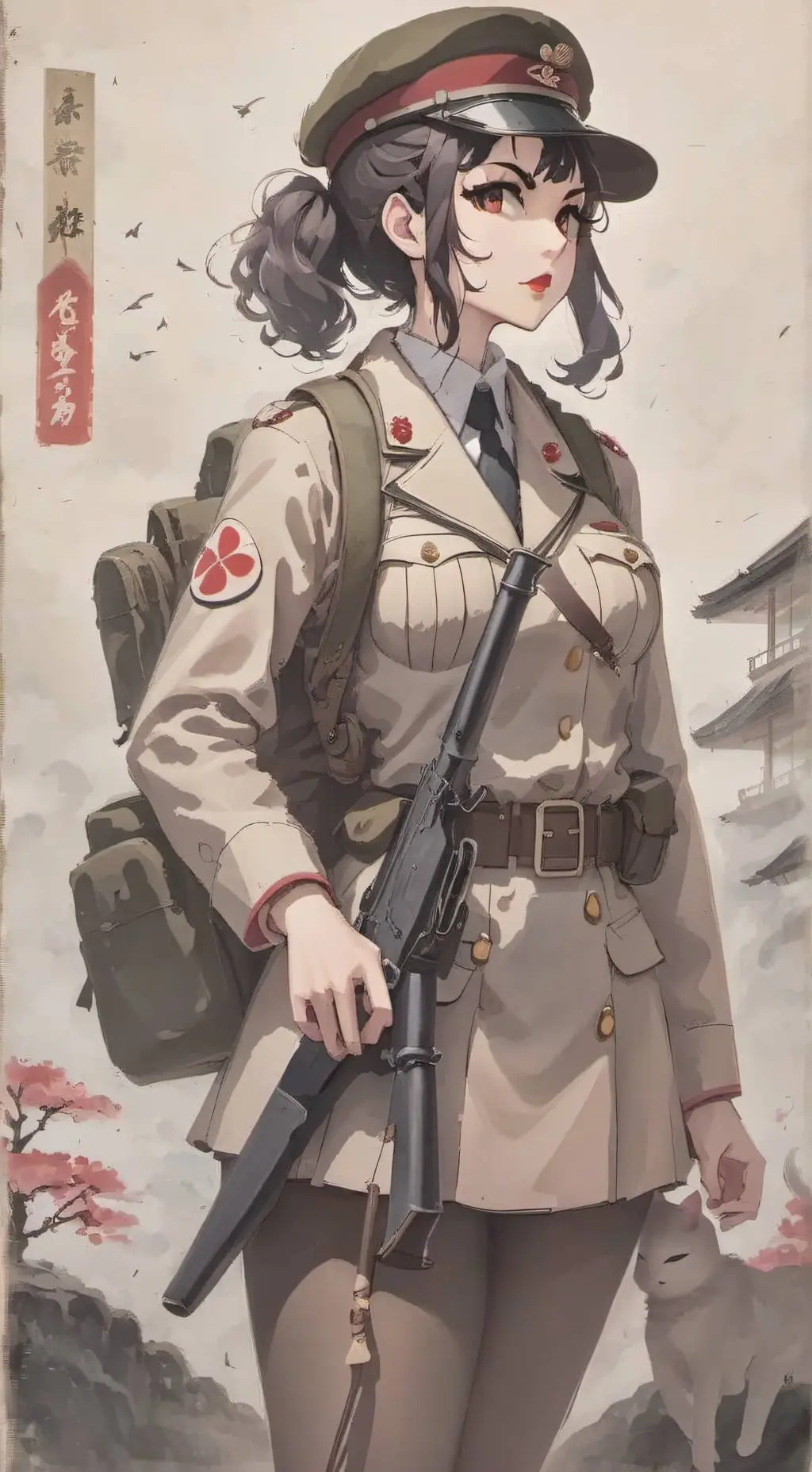 ai character: Japanese empire  background