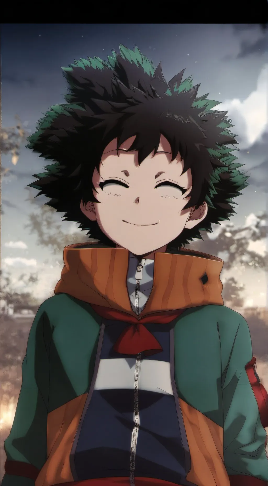 ai character: middle school deku background