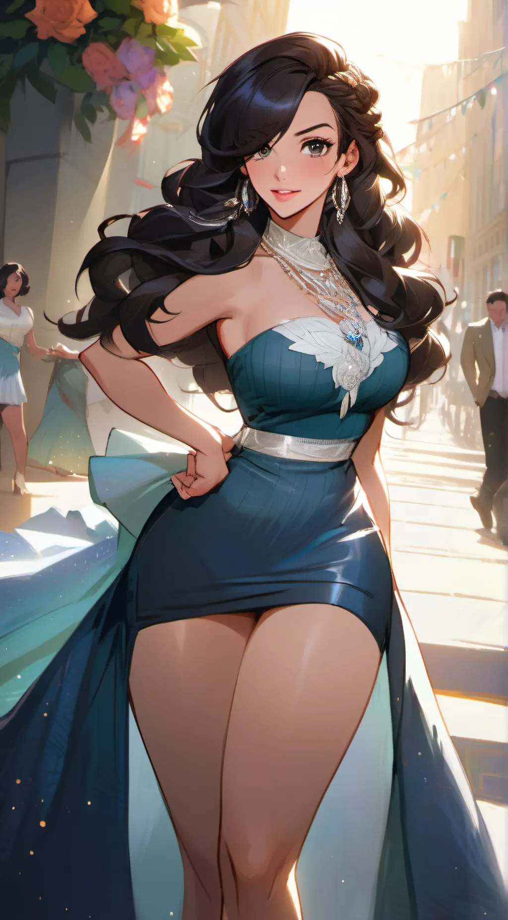 ai character: Latina  background