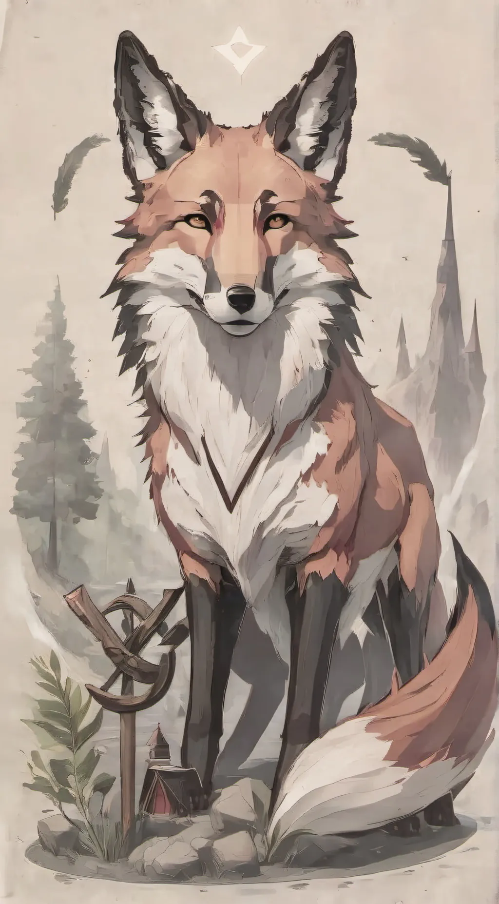 ai character: wait moonlight  background