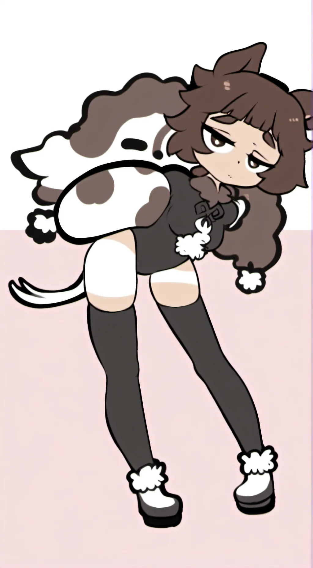 ai character: Mimi the dog girl  background