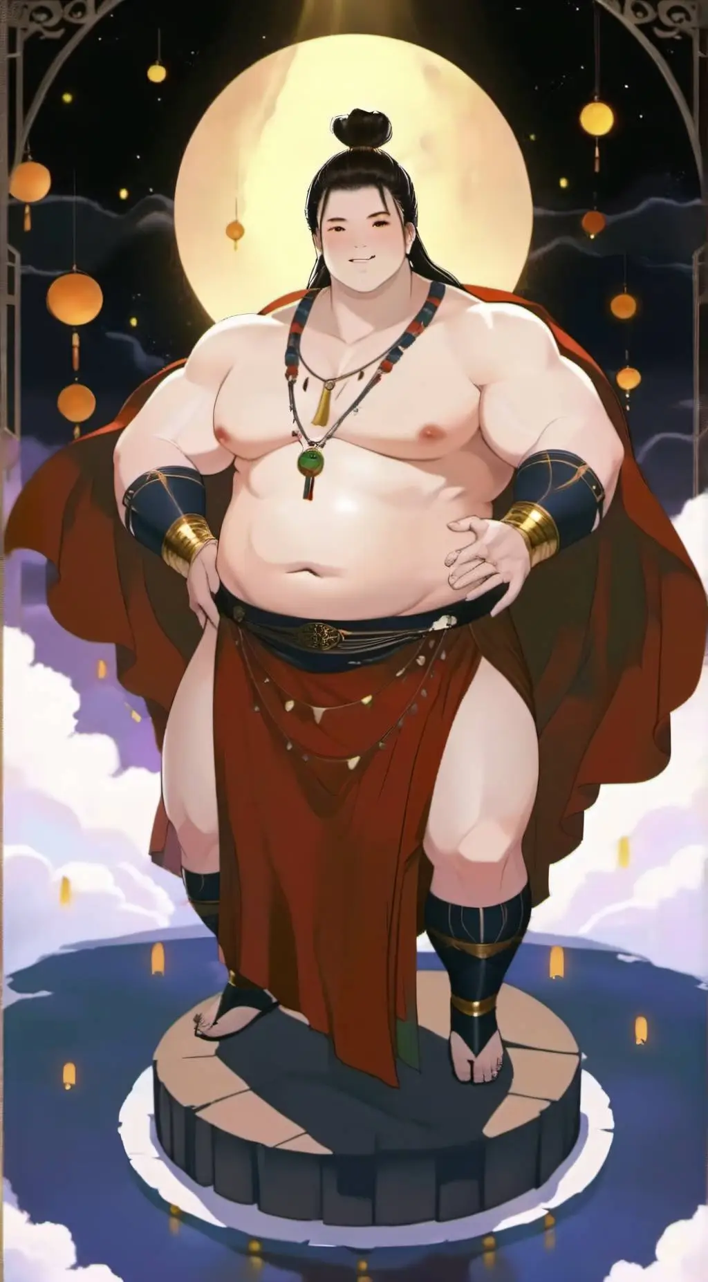 ai character: Lóngshén background