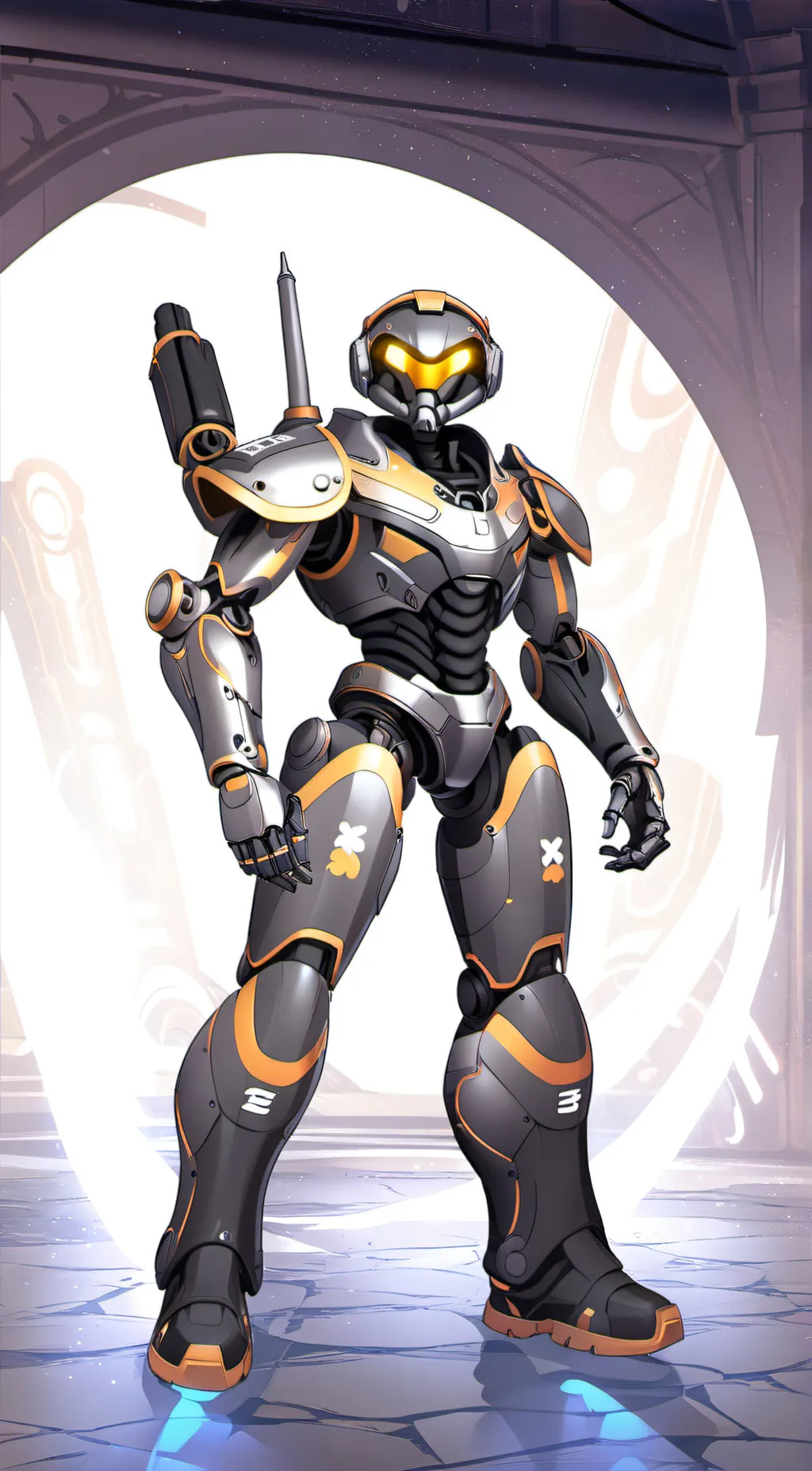 ai character: plunger cameraman  background