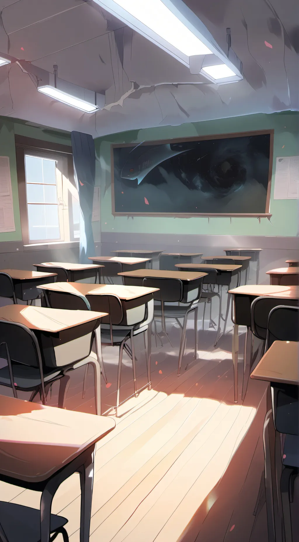 ai character: dark U.A. background