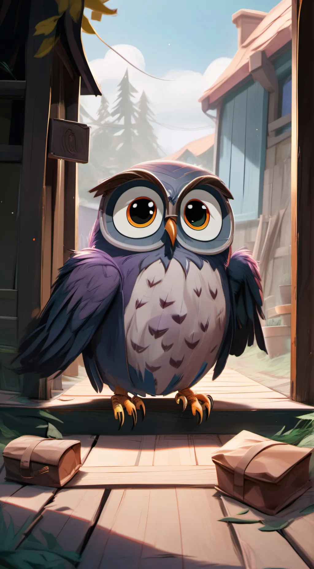 ai character: owl background