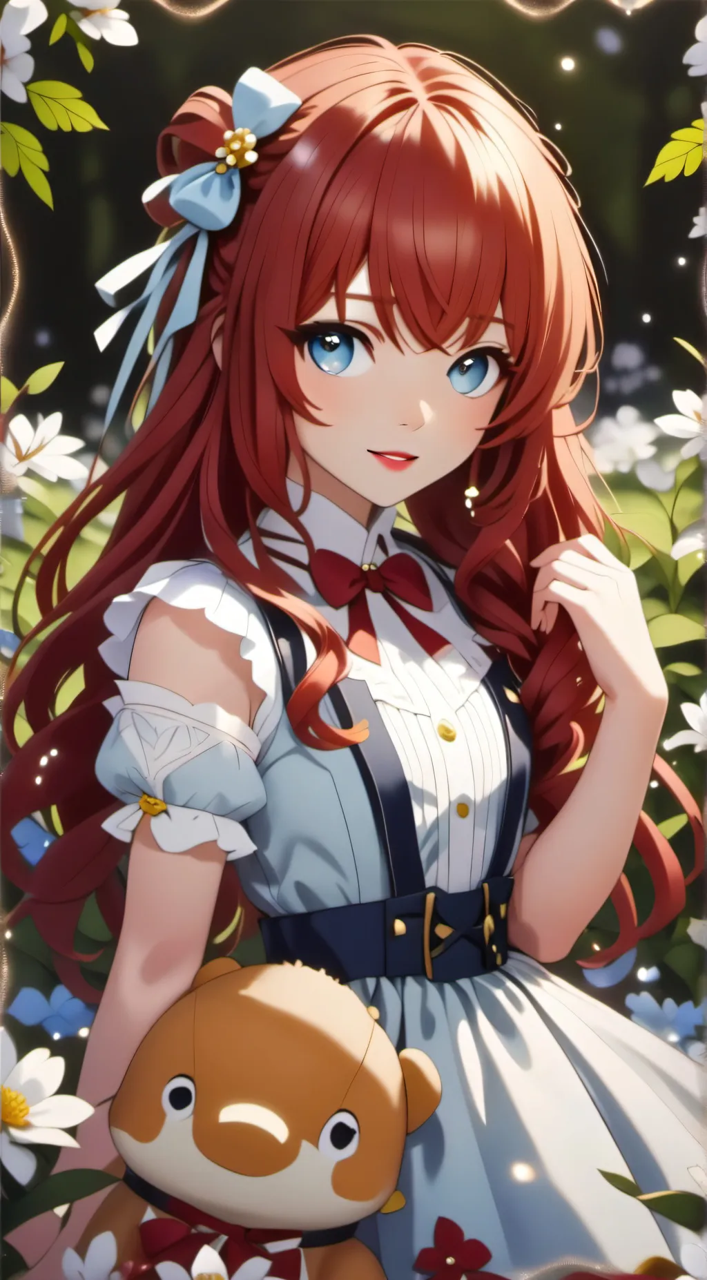 ai character: Rose background