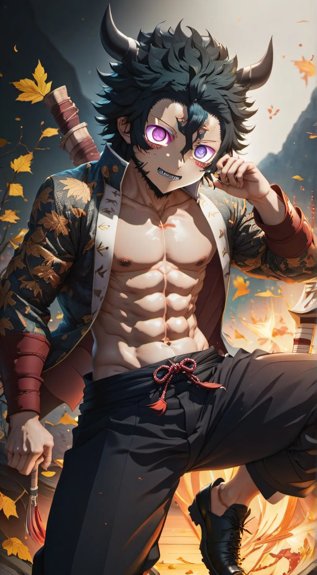 ai character: inoske 🐗✨ background