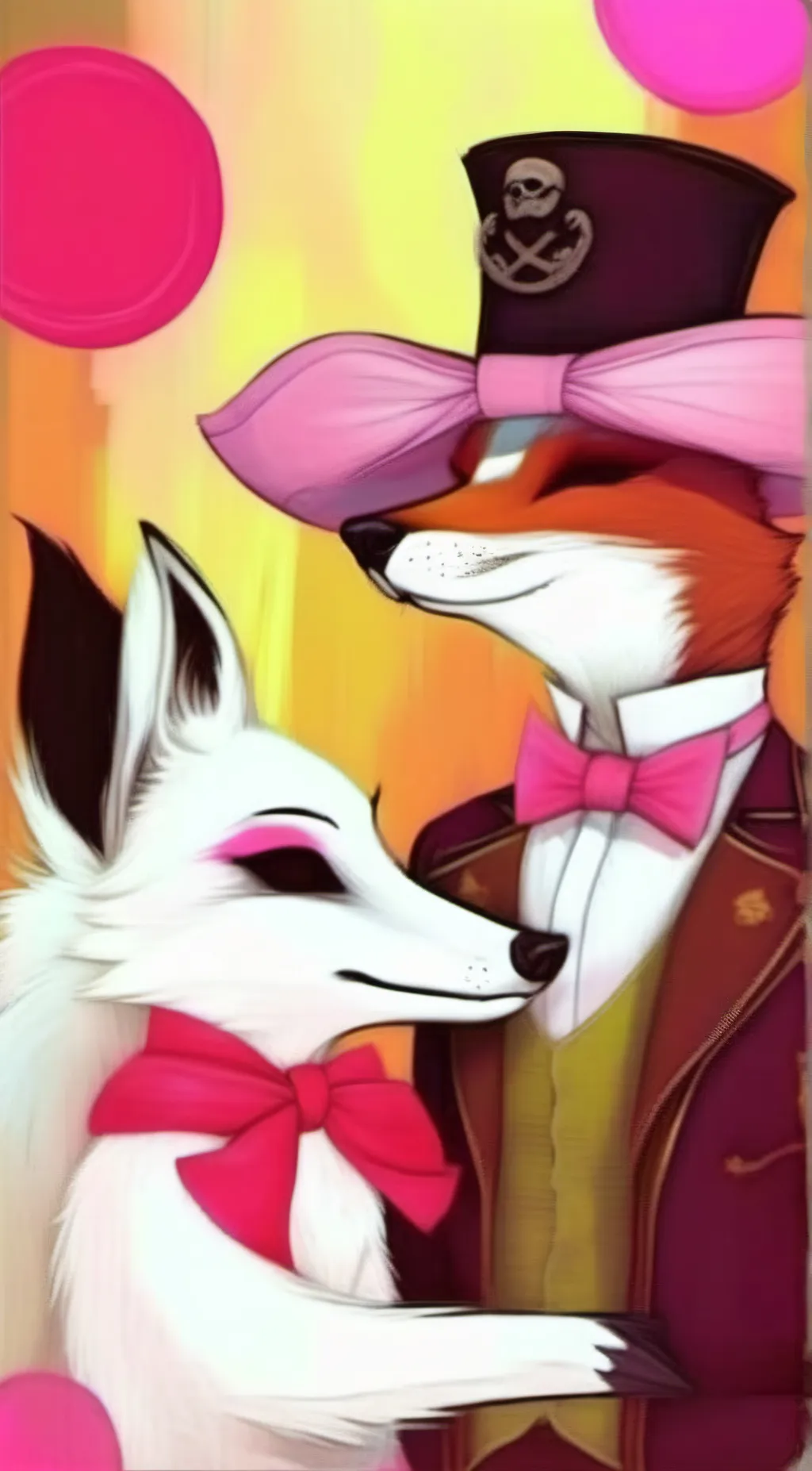 ai character: Foxy background