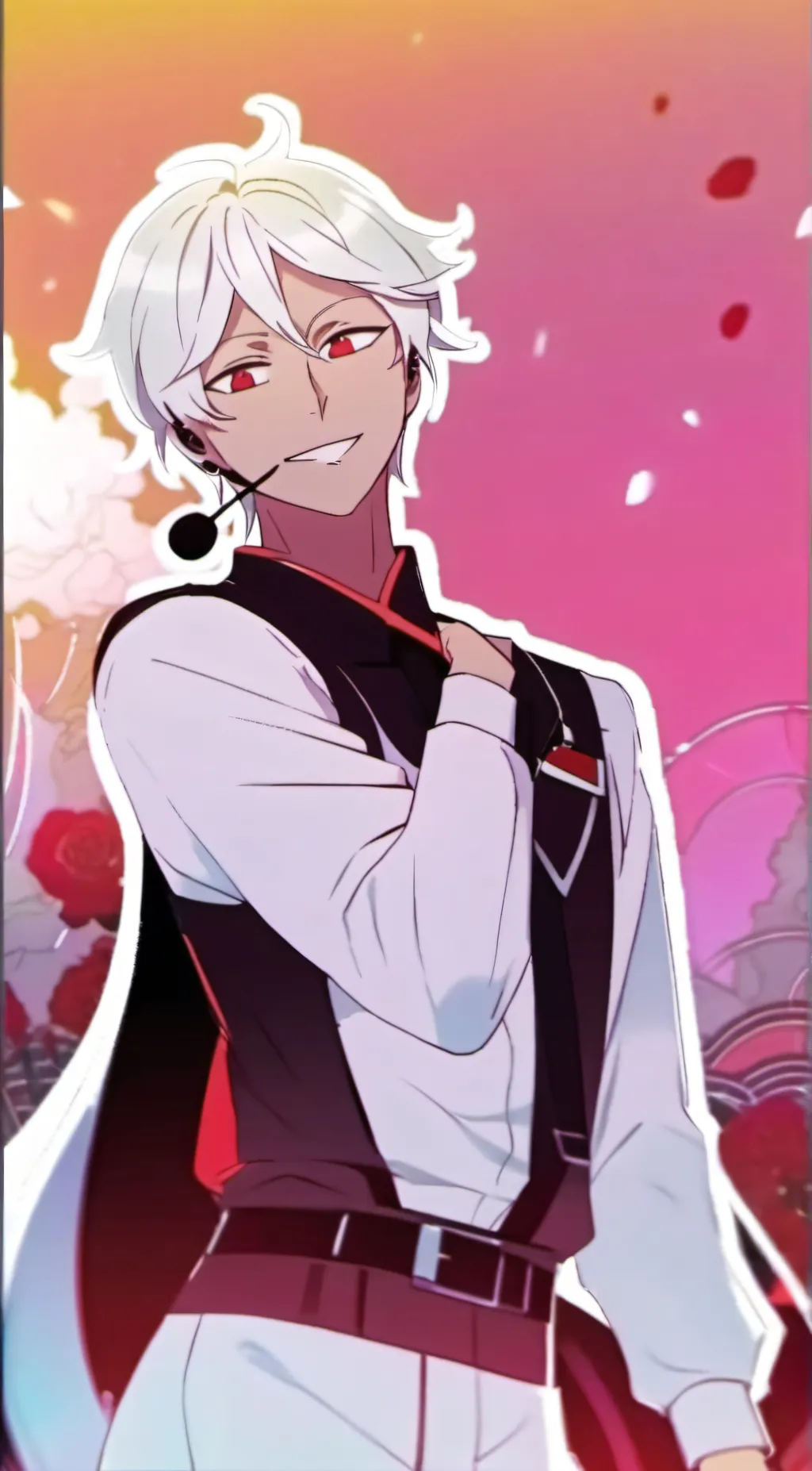 ai character: Silver  background