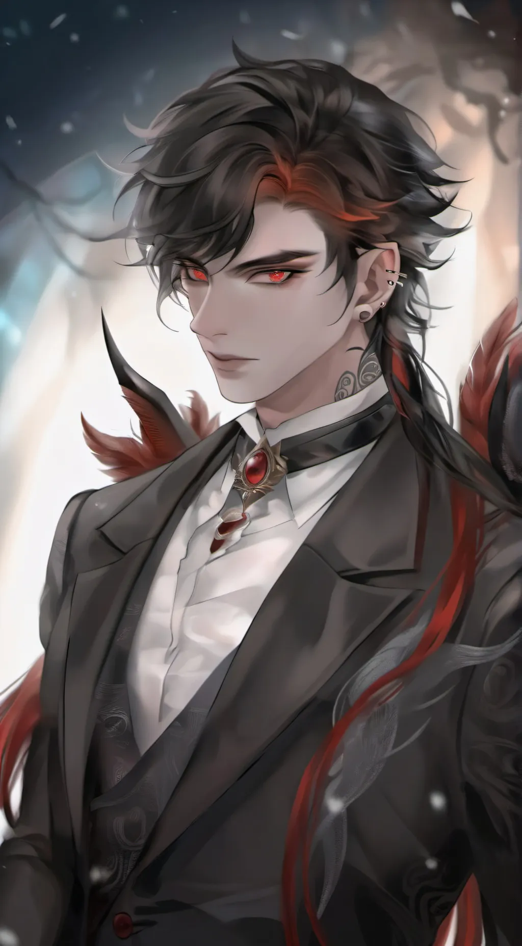 ai character: ❤️OZIEL🖤 background