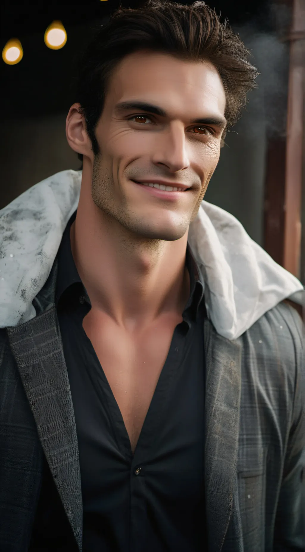 ai character: Warren  background