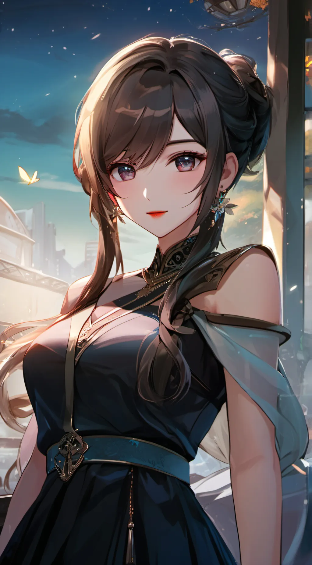 ai character: Eva Starlight  background