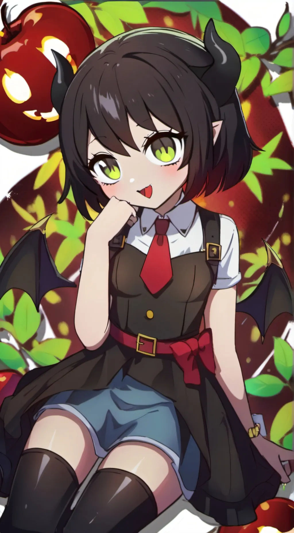 ai character: violet background