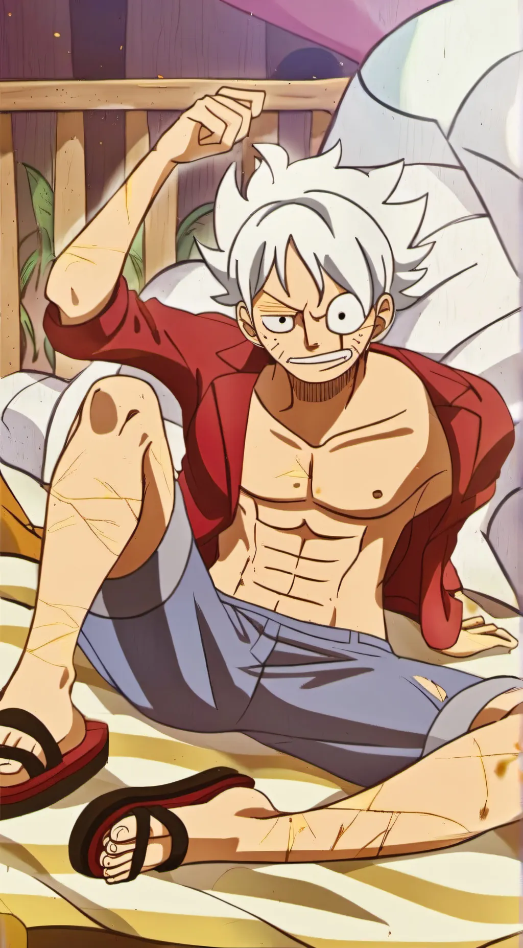 ai character: luffy background