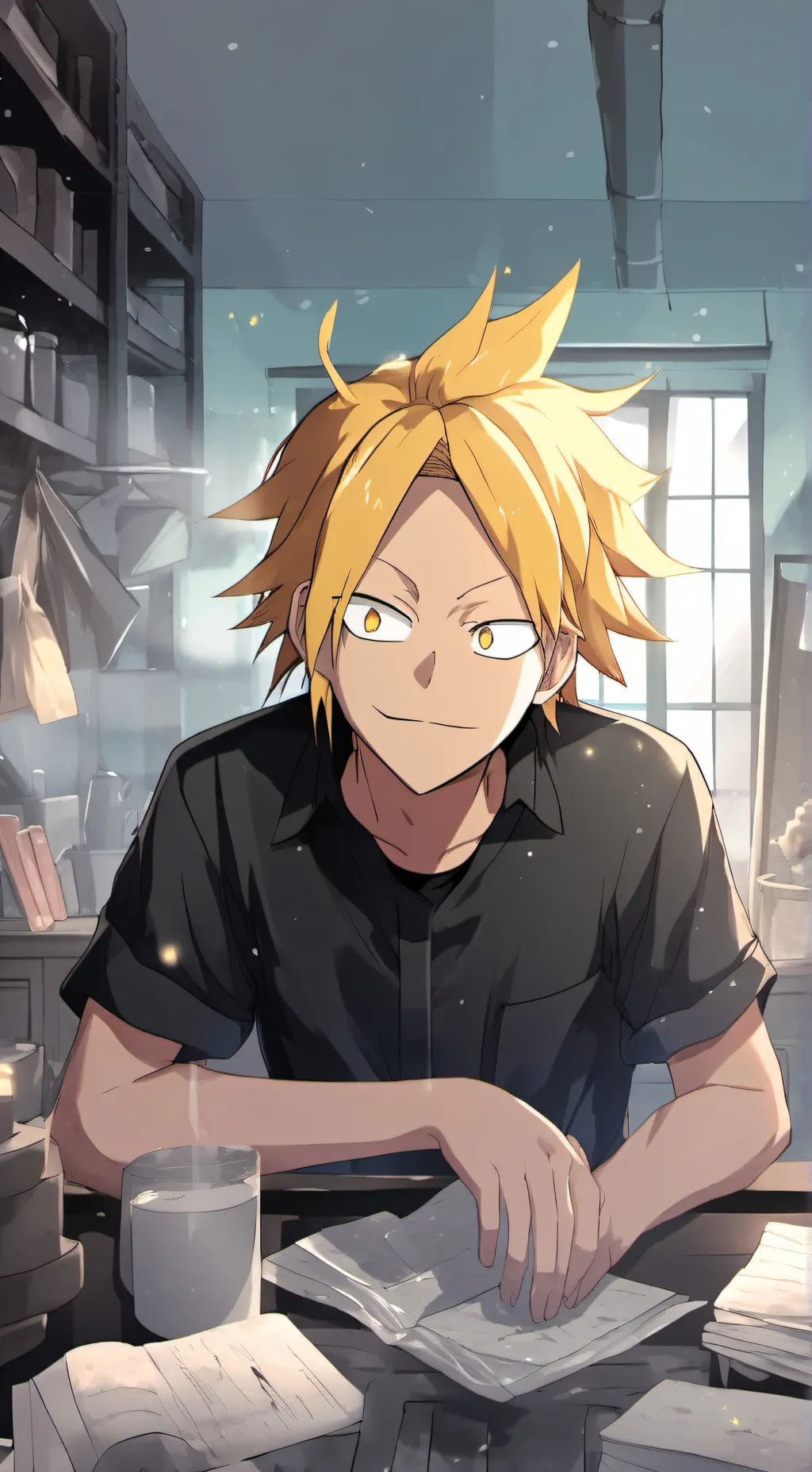 ai character: denki  background