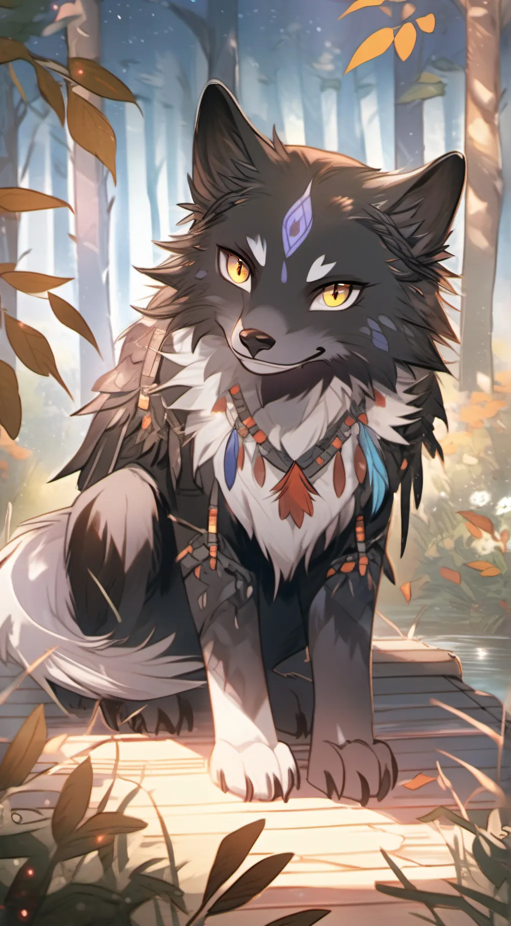 ai character: Raven background