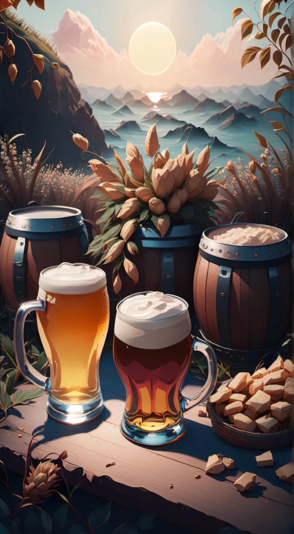 ai character: BEER background