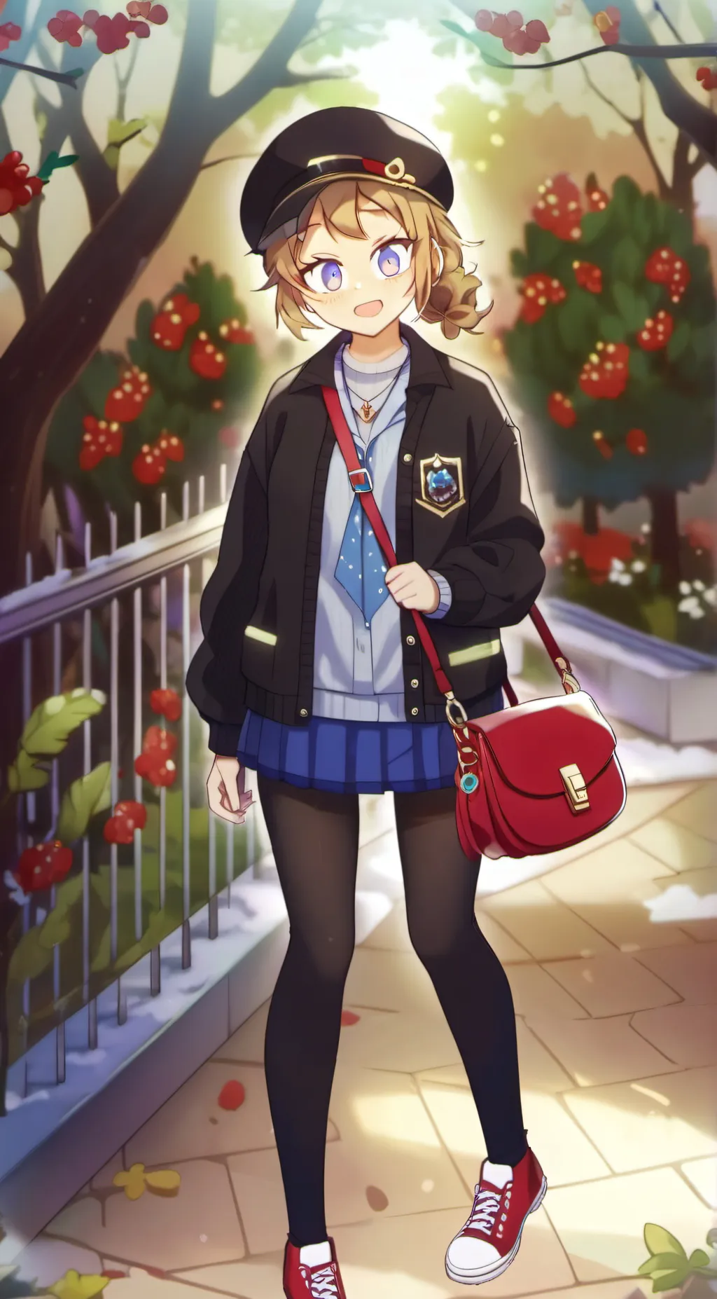 ai character: Rose background