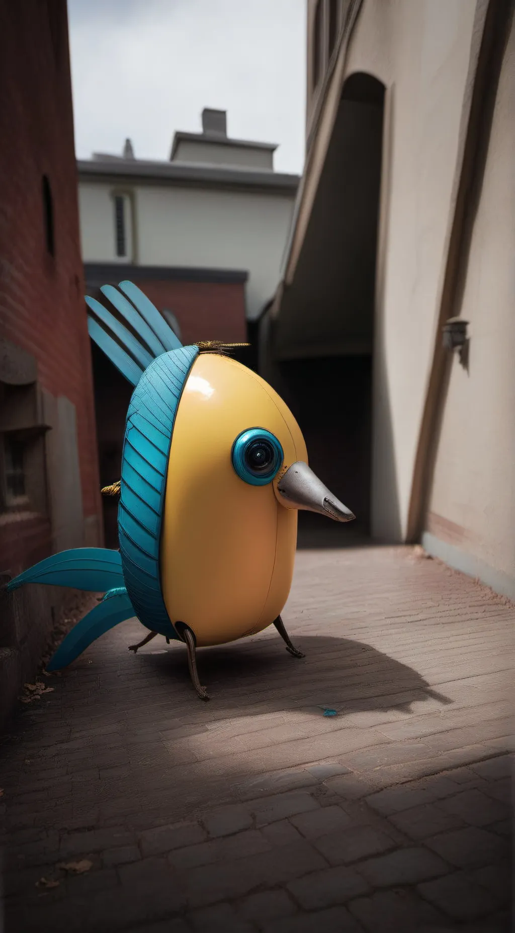 ai character: Yellow background