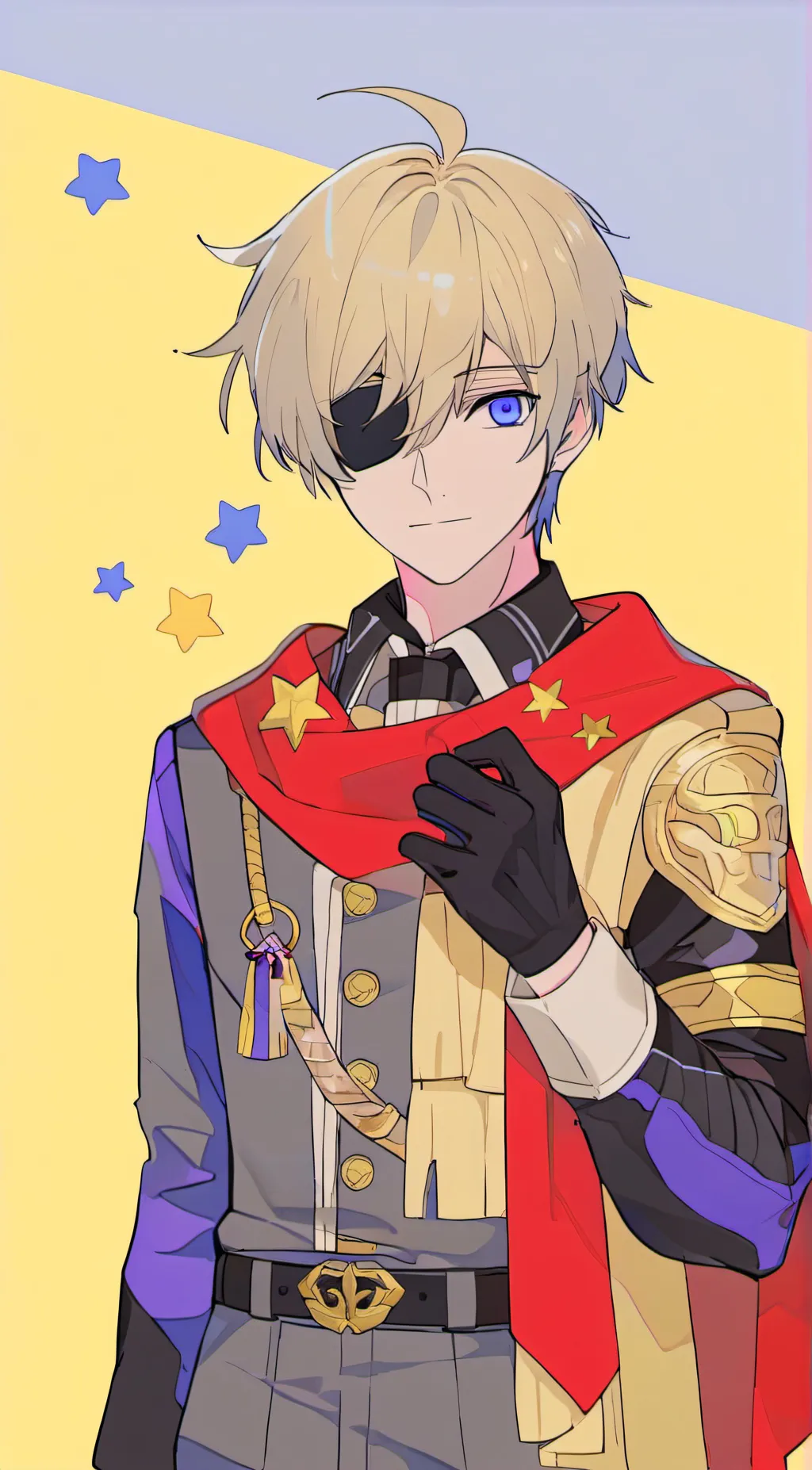 ai character: Blueberror background