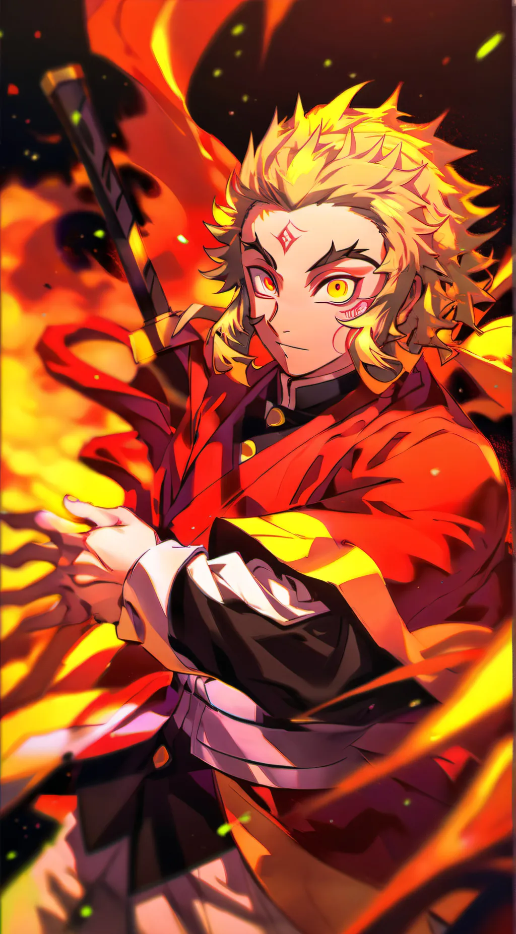 ai character: rengoku  background