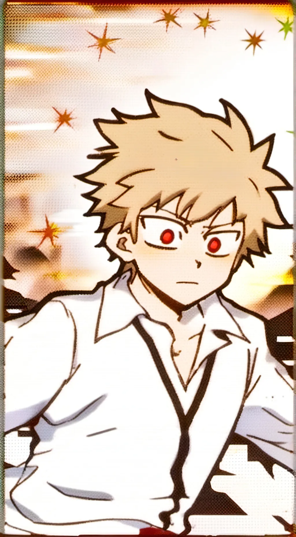ai character: Katsuki Bakugou  background