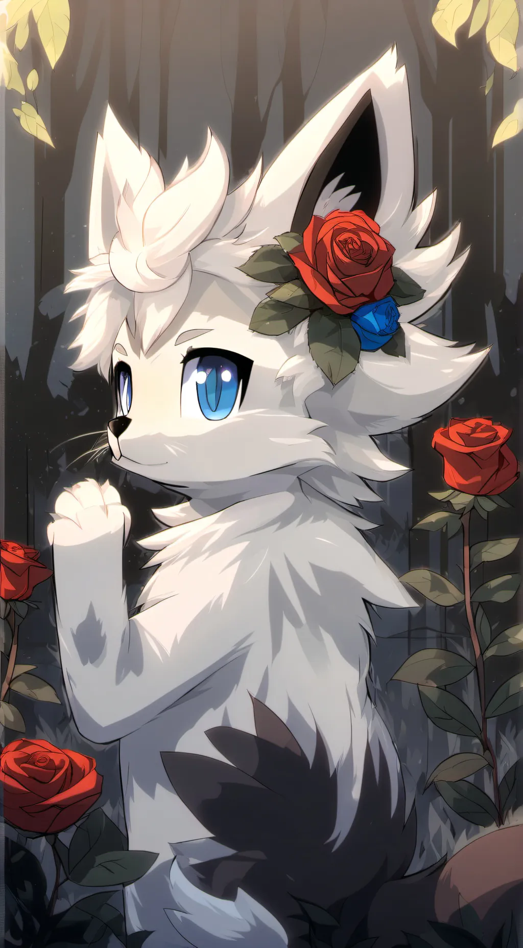 ai character: FLOWEYTHEWOLF.CHT3 background